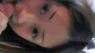 Asian Amateur Girl with Big Tits Gives Blowjob