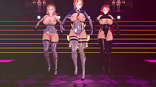 Mmd R-18 Anime Girls Sexy Dancing Clip 217