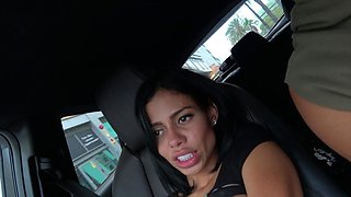 Hot brunette slut for extreme amateur pov blowjob