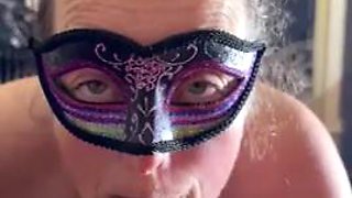 Playful and dirty Milf Wife Bonemaiden Cosplay long blowjob and cum swallow