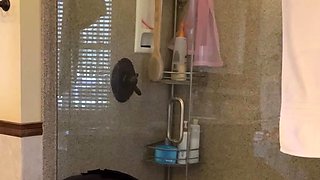 Perfect blond making solo masturbation