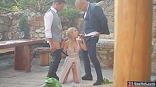 Candee Licious - Bride Dp Threesome With Groom And Bff