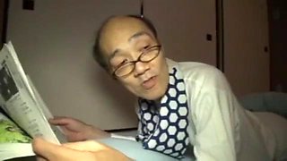 Japanese son fuck his step-mother in front of his father