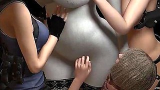 Lesbian Foursome Worshiping Lady Dimitrescu Resident Evil