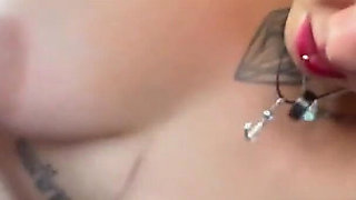 German Big Tits Teen Fucks in the Car While Driving