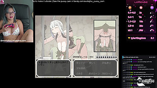 Horny Monster Girls Trying to Milk your Dick! Naughty Streamer Gabbi Getting Horny while Gaming
