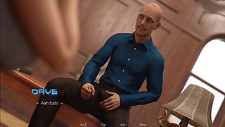 Stepm sis gets naughty with her older boss at the office