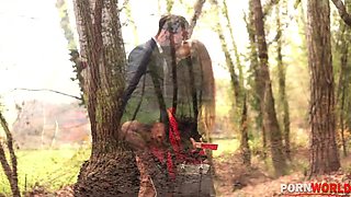 Fiery Hardcore in The Woods: Flamenco Dancer Needs Cock