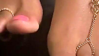 Pink Foxx Taps with Jewelry on Feet