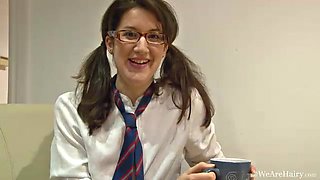Hairy girl Tiffanny gives an interview - WeAreHairy