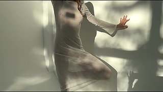 Sexy Stretching Goddess in with Mask