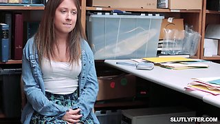 Shoplifter for the second time Scarlett Alexis gets caught again