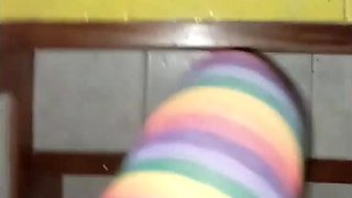 My friend dresses as a woman and sticks his penis in me, brunette, Latina, big arse, natural tits, big shaft