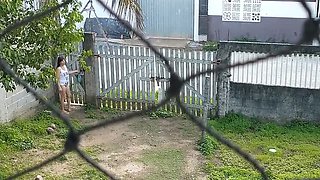 Naked Wife Flashing on Street - Brazilian Couple Outdoor Fun