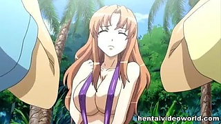 Sexy tiny bikini girl fucked in public