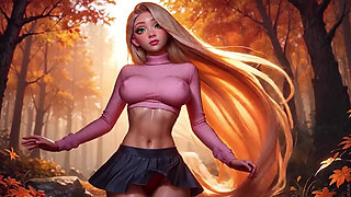 Stepsister Rapunzel Perky Boobs and Hard Nipples Dancing and Teasing You!