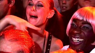 Secretary group sex hardcore fucking blond girl facia