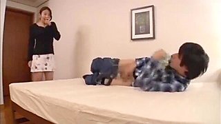 Step mom caught her stepson jerking off