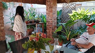 Masturbating with My Neighbours Wife Outdoor on the Patio