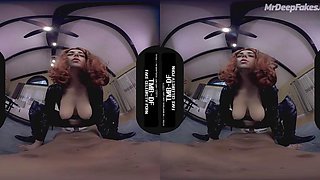 Scarlett Johannson Sucks your Cock and Rides you as Black Widow in VR