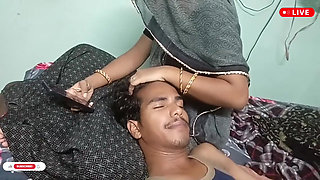 Indian Desi New Merried beautiful Couple injoy Bed Room By -Snapchat143