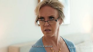 Blonde Step Mom Dee Williams Teaches Perverted Step Son Josh Rivers A Lesson