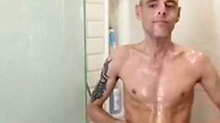 Hard Naughty Fucking in the Shower Then Finish Her in the Living Room