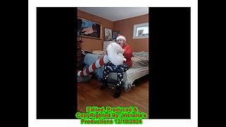 Nurse Vicki Blows up Huge Candy Cany for Santa!