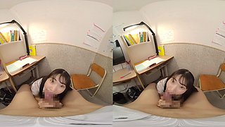 Japanese Student POV Explores Sensual Virtual Reality Passion