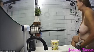 Found Hidden Cam Footage of My Mom Mrs. Joanne Tanner the Real Public Schoolteacher in the Shower on my Dad's Computer 3