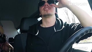Busty Tattooed Redhead Jolyne Is In For Some Hardcore Sex On The Backseat Of Bus - LETSDOEIT