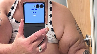 Saggy Soapy Tits Rubbing Her Clit Thumping