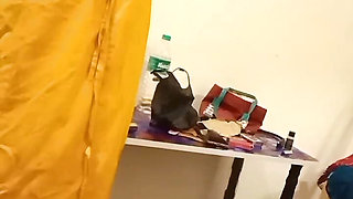 Desi Indian Tamil Hotwife Teases Sugar Daddy in Pink Bra and Saree with Navel Show at Hotel!