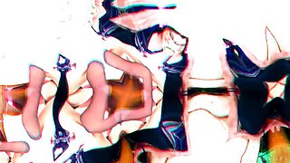 EVILANGEL Cute Ebony Gets HUGE POLE in All Her HOLES