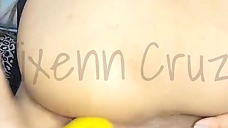 Fucking My Tight Ass and Pussy with Banana Viral Part 1