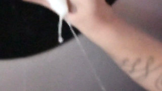 Girlfriend Sucks Condom off Stranger at Glory Hole