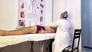 Patient Cant Handle It And Becomes Stiff In Front Of The Nurse During The Exam