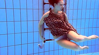 Matrosova hot ginger pussy in the pool