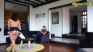 Chubby Latina Teen Maid Leidy Azucar Gets Pussy Licked & Fucked Hard By Boss - Big Tits, Big Ass