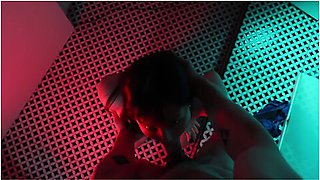 Horny Japanese Girl Gives You Blowjob And Swallows His Cum In The Bathroom Of