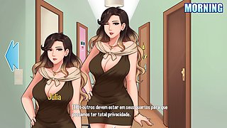 Sexual training with my step-aunt-in-law during house chores