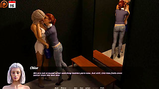 Milf's tale: MILF got her face covered with sperm from her boss