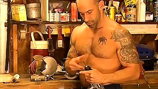 Hot Mechanic Torments His Subs Balls