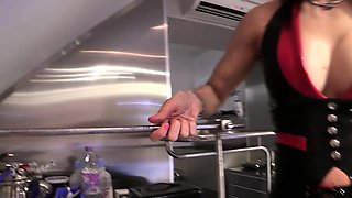Chubby Brunette Big Boobs Dildo Masturbation