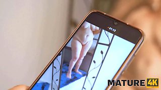 Mature4k. blondie girl over fifty goes after her own needs of carnal fun