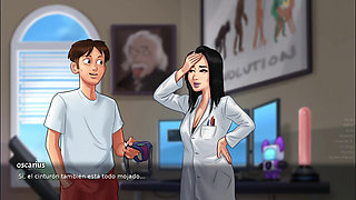 I catch my stepmom masturbating - Summertime Saga