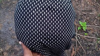 Telugu Village Couples Outdoor Doggy Fucking in Jungle