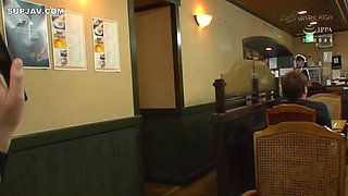 Japanese Babe having sex at the maid cafe