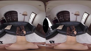 Gorgeous asian teen coquette horny VR scene