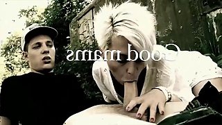 Horny Melinda seducing her two gardeners: Blowjob, Big Tits  Hardcore Porn